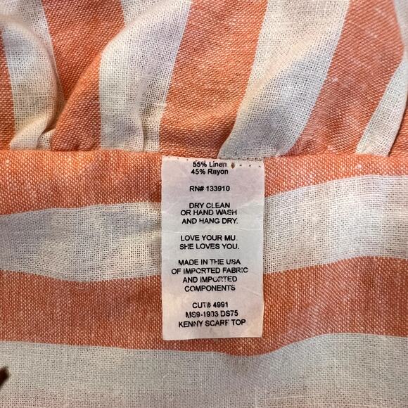 SHOW ME YOUR MUMU Kenny Scarf Top & Hadley Short Set Dreamsicle Stripes Size S - Picture 16 of 16